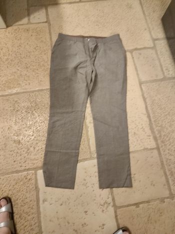 Pantalon de costume lin et polyester