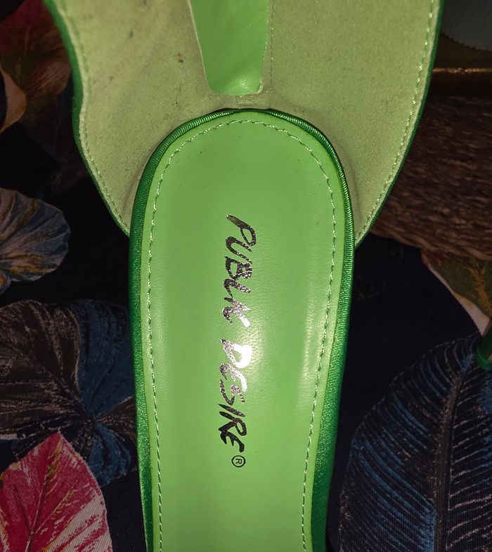 Escarpins vert gros noeud 40 - photo numéro 7