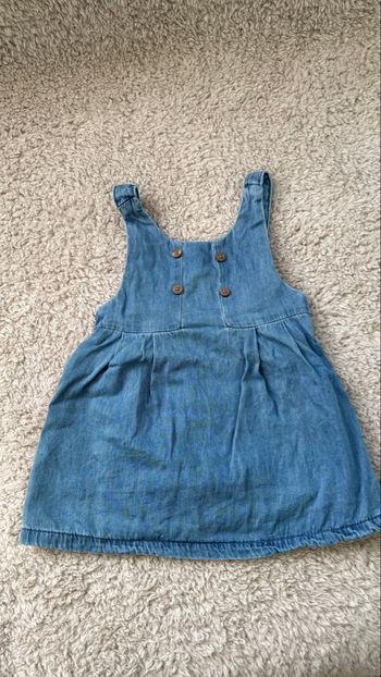 Robe bébé en jean ble