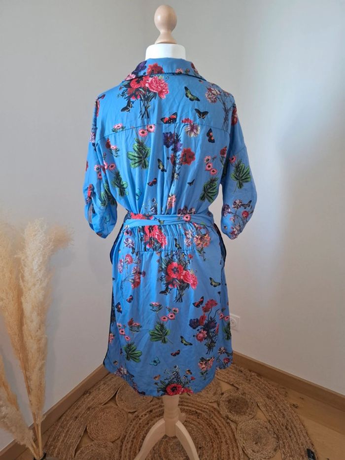 Robe casual bleue/Lilas Fleurie Vila Joy taille M 38 - photo numéro 8
