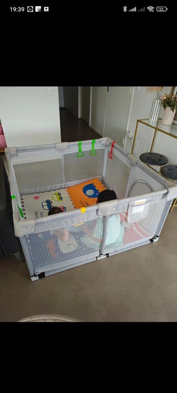 Parc 120cm avec Tapis et prises