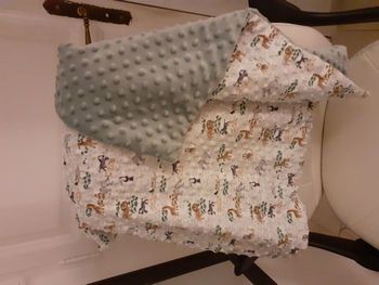 Très petite couverture pour bébé Safari Vert 70x65cm (R10/2024)