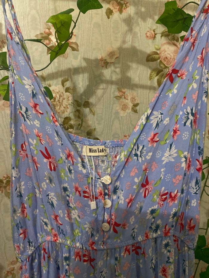 Robe fleurs mauve - photo numéro 2