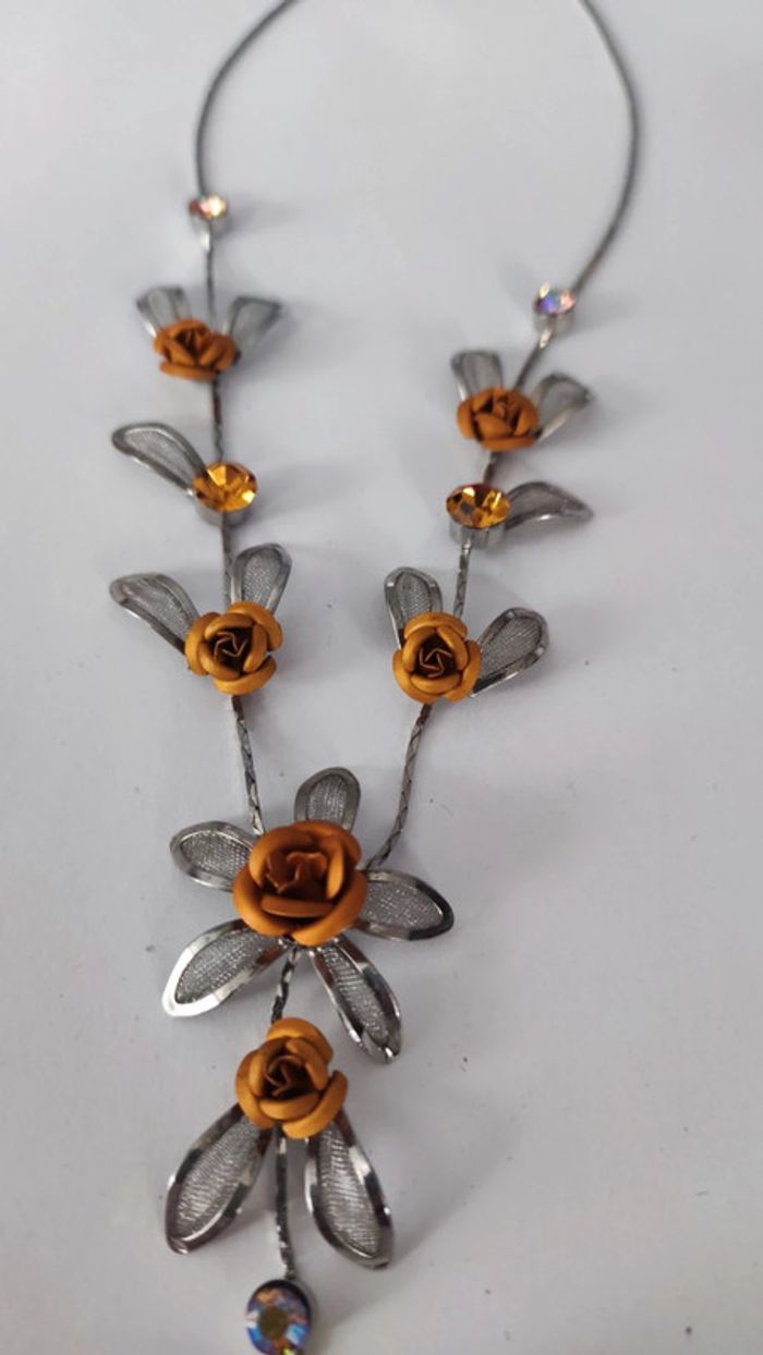 Collier fin roses - photo numéro 7