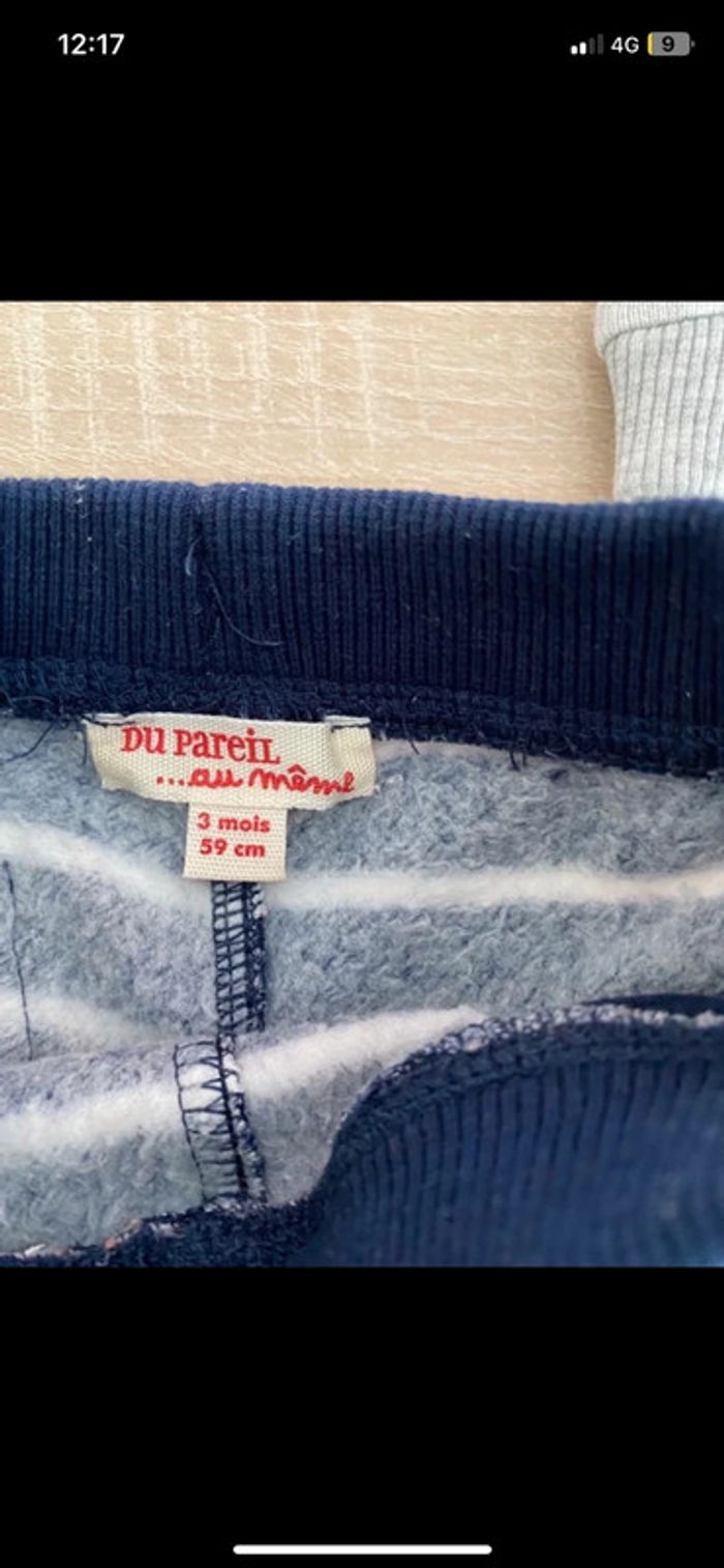 Lot de 2 pantalons bébé 3 mois - photo numéro 3