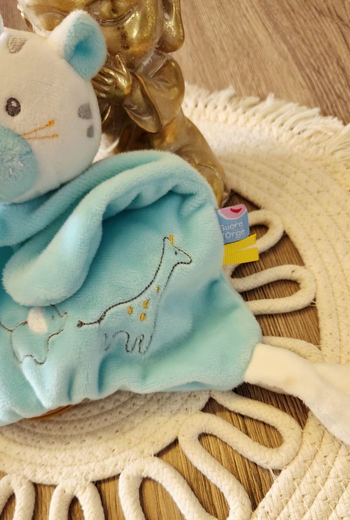Doudou Lange Chat Sucre d'orge - photo numéro 4
