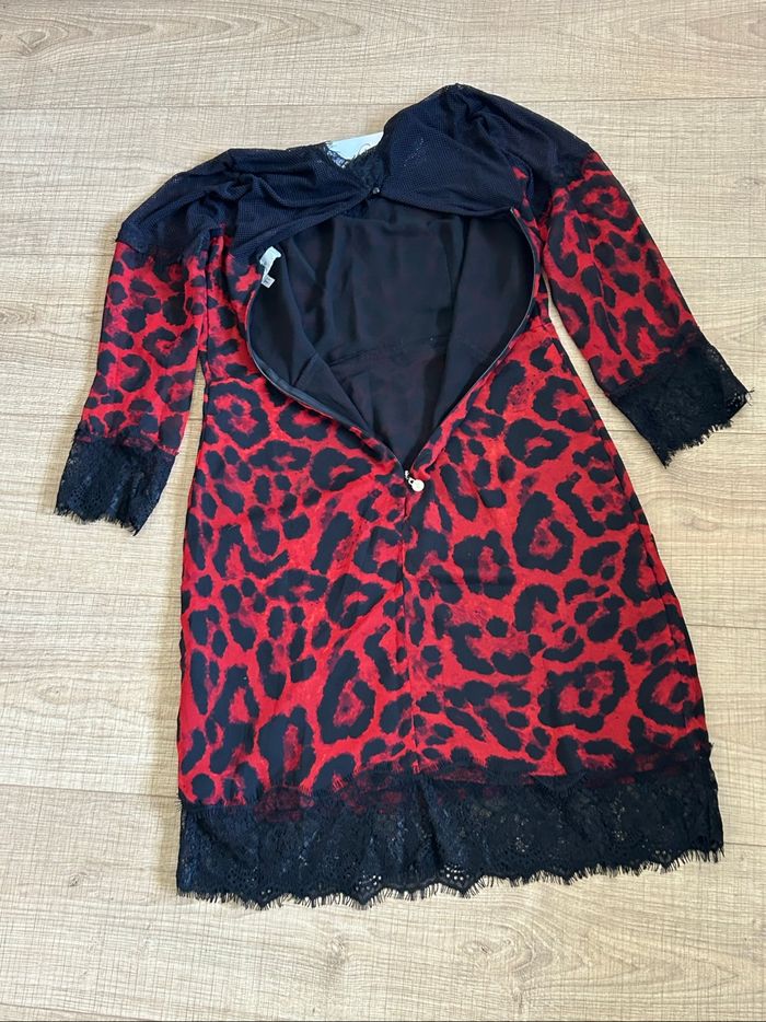 Robe imprimée rouge et noire neuve Jus d’Orange taille 1 - photo numéro 8