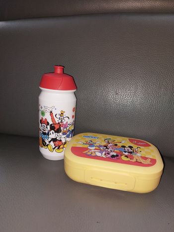 Gourde et boîte à tartines Mickey 