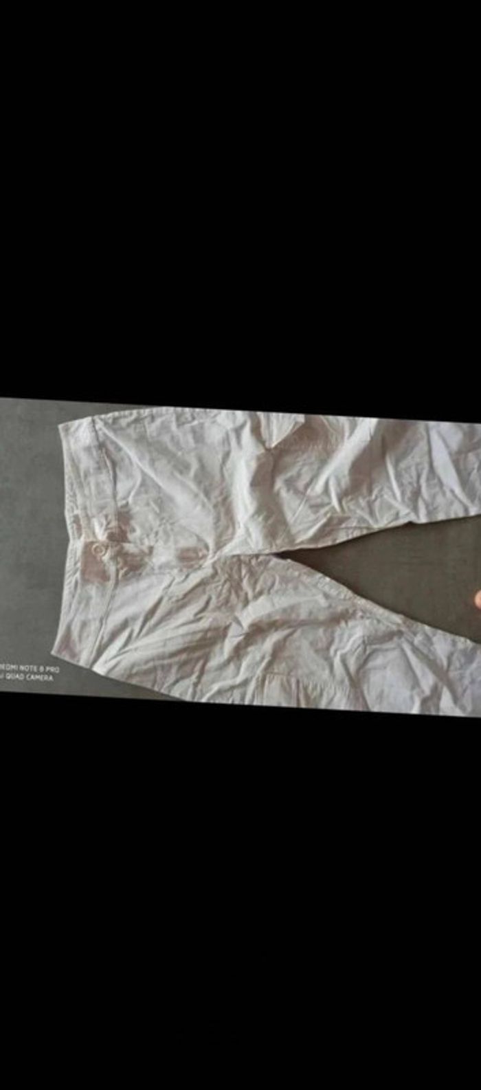 Pantalon blanc cordon léger taille 38
Longueur 84 cm - photo numéro 6