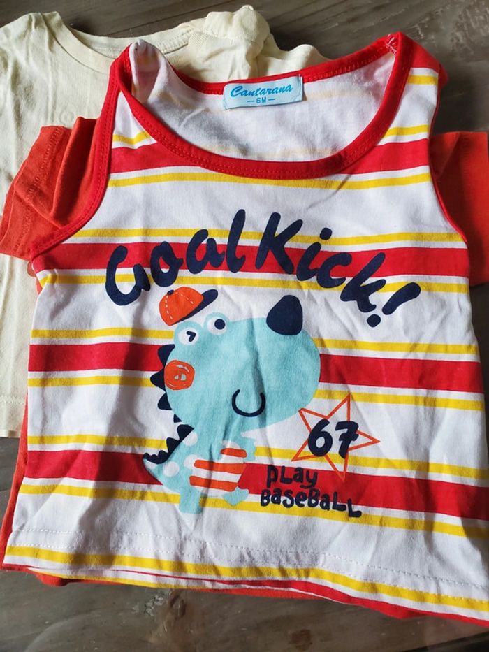 Lot de 3 t-shirts 6 mois - photo numéro 4