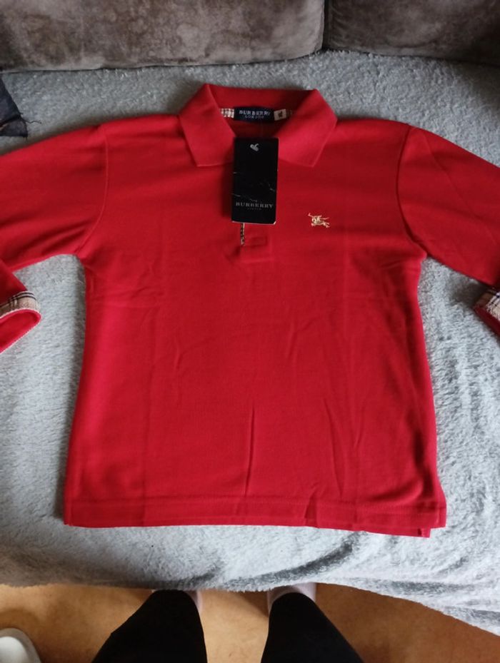 Polo manches 3/4 garçons taille 10 ans neuf
