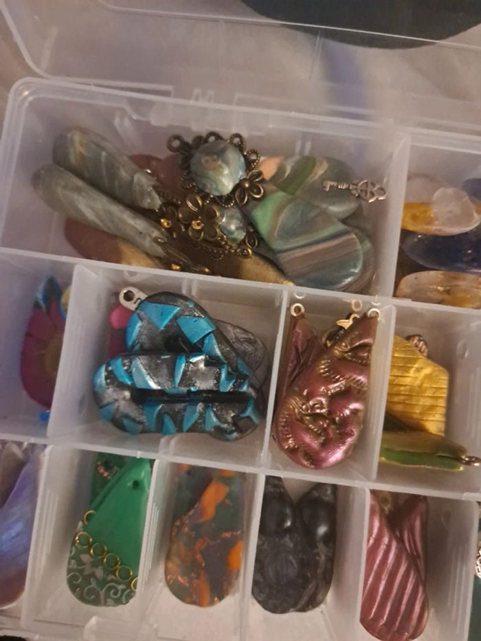 Lot pendentif boucles ou d'oreilles pendante - photo numéro 8