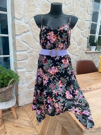 Robe longue d’été femme noire à fleurs Lila taille XL shein