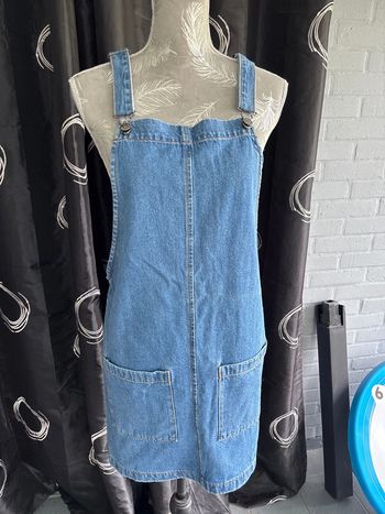 Robe en jean à bretelles