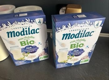 Céréale modilac bio pour la nuit dés 4 mois