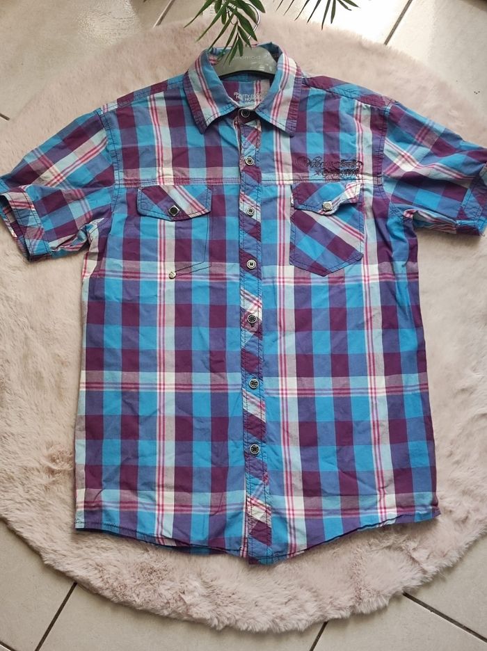 Chemise à carreaux coloré taille unique