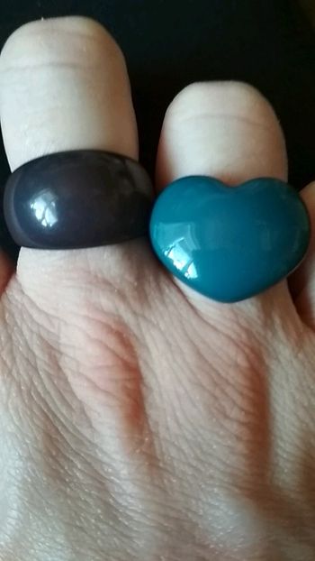 Lot de deux bagues vintages