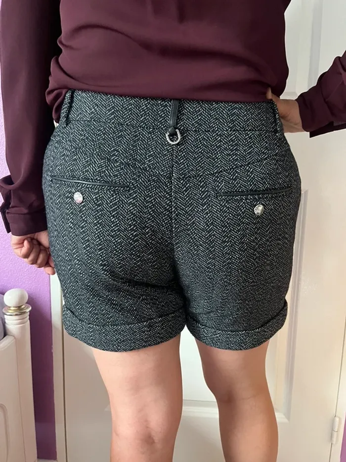 Short à motif noir et blanc Breal - photo numéro 3