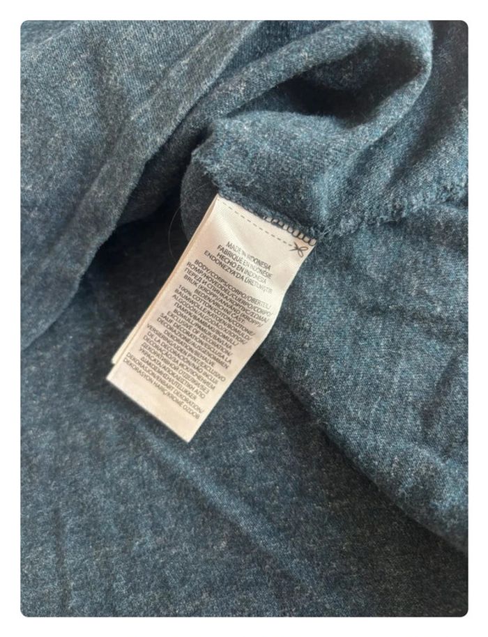 Sweat/T-shirt manche longue Ralph Lauren Xl bleu cavalier blanc taille - photo numéro 6