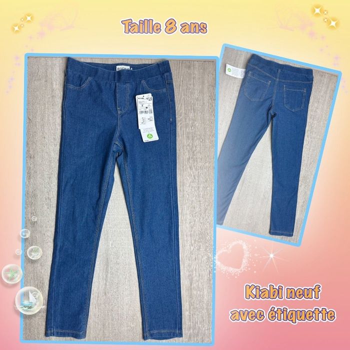Jegging jeans - taille 8 ans 126 cm /131 cm - neuf avec étiquette