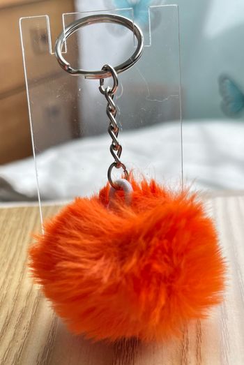 Porte clé pompon fourrure