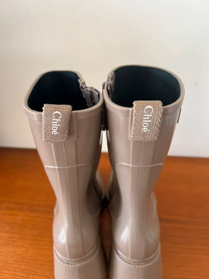 Boots Chloé - Betty beige T.38 - photo numéro 7