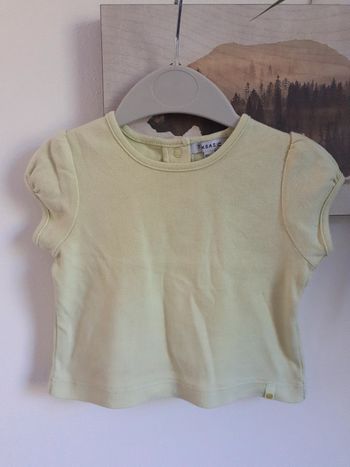 Tee-shirt manches courtes fille 12 mois - Tex basic