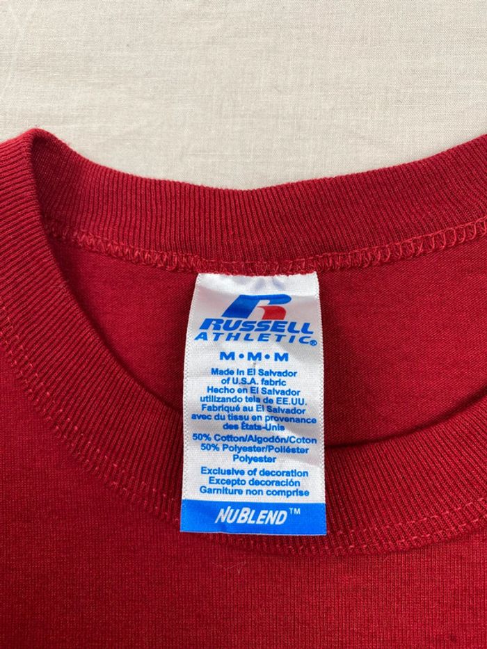 T-shirt imprimé sport USA, homme, été, rouge, M - photo numéro 4