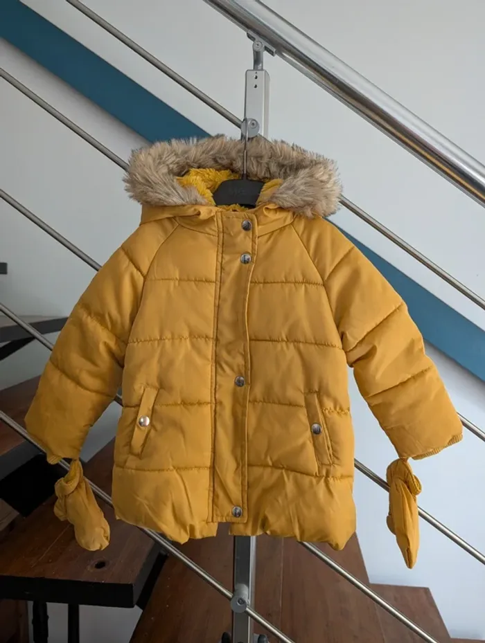 Manteau chaud hiver 18 mois