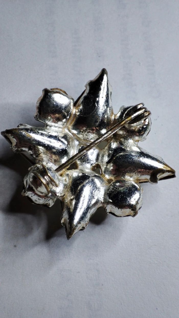 Broche ancienne strass - photo numéro 4