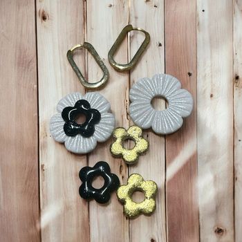 Pampilles interchangeables et superposable fleur