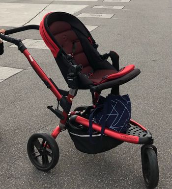 Poussette Duo Trider Matrix light rouge by Jane