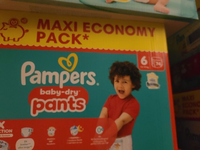 3 paquets pampers maxipack taille 6 pants