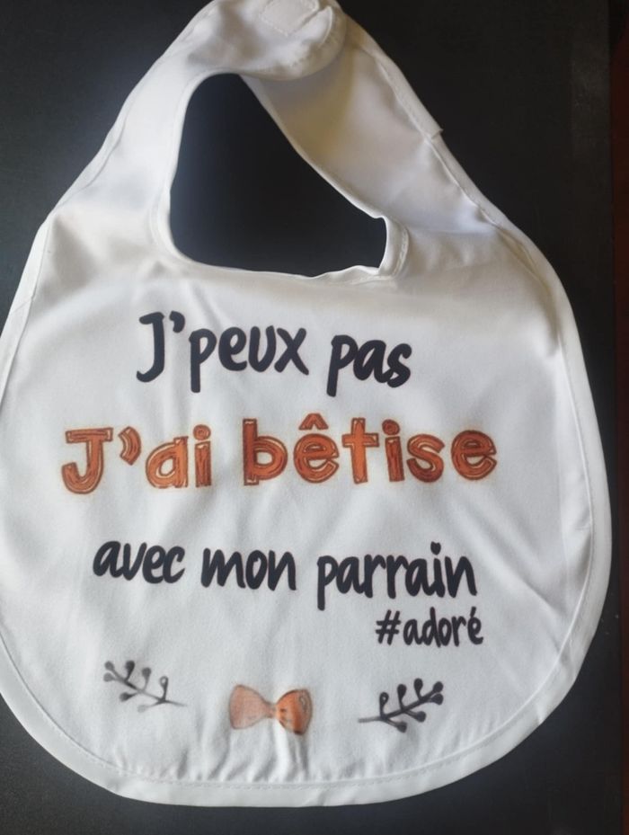 Bavoir parrain.
