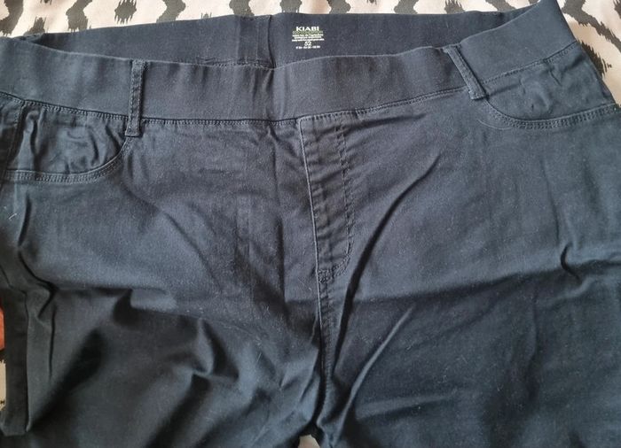 Jegging 52 kiabi neuf bleu marine elasthane - photo numéro 3