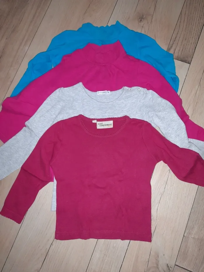 Lot de 4 maillots manches longues 3 ans