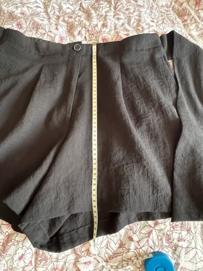 Bermuda, noir, femme, mango, élégant, taille XL - photo numéro 3