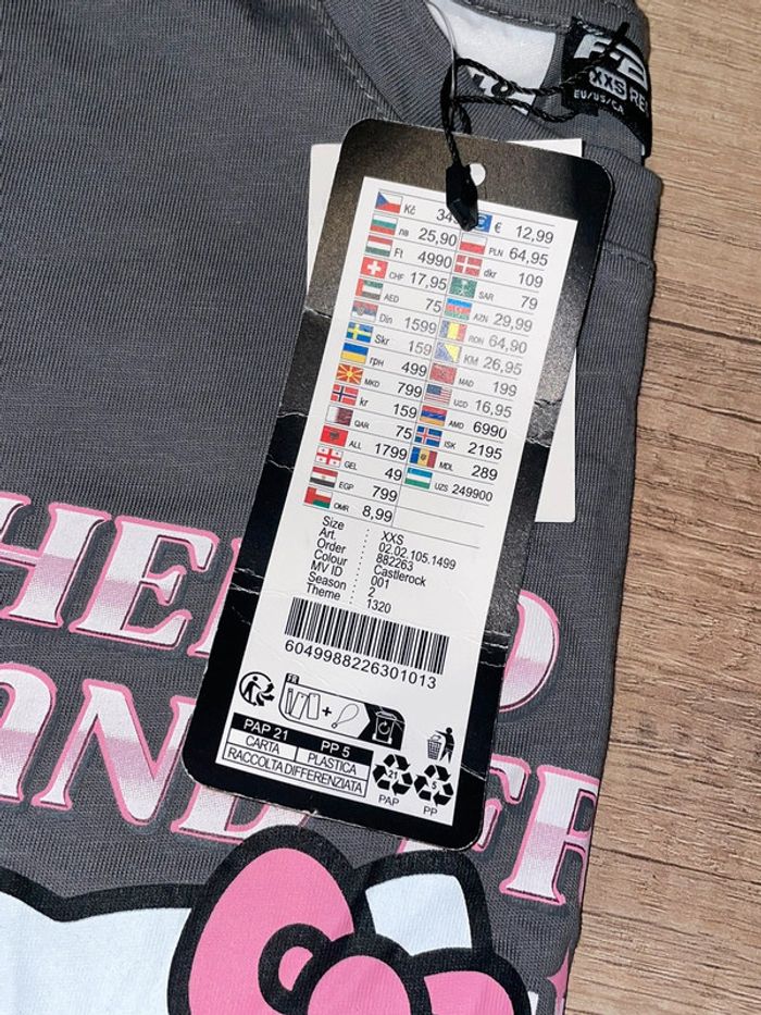 T-shirt hello kitty taille xxs - photo numéro 4