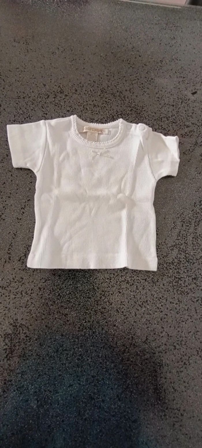 Lot t-shirt fille 6 mois - photo numéro 2