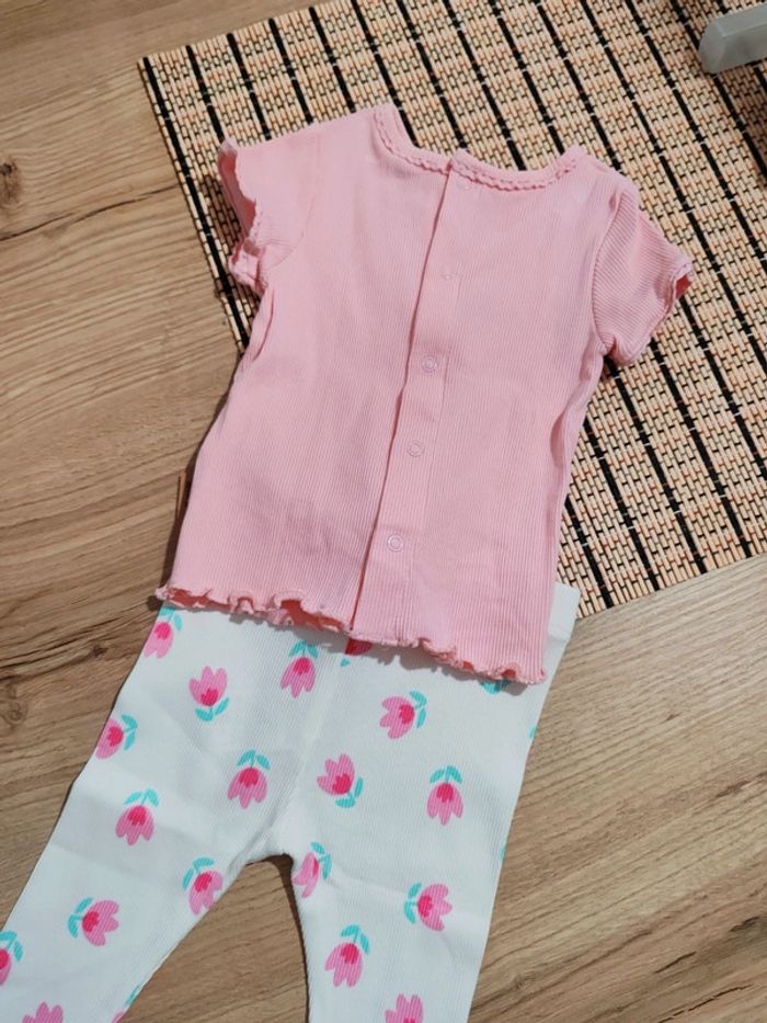 Ensemble bébé fille leggings a motifs et t shirt6 mois kiabi - photo numéro 3