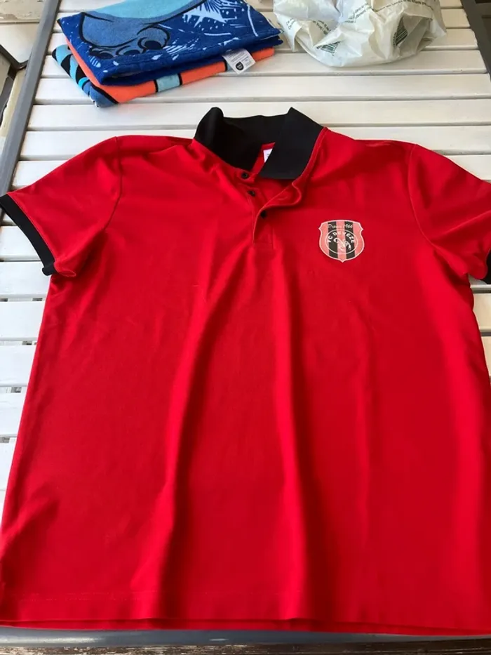 Polo rouge FC Deveze XXL