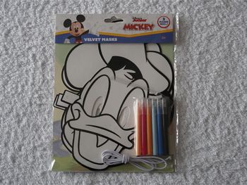 Lot de 3 Masques à colorier Mickey Disney neufs pour enfants (+ 3 ans)