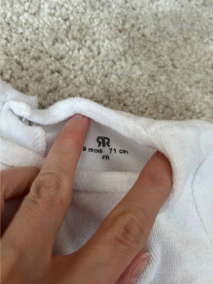 Lot de 2 pyjamas en velours fille - 9 mois - La Redoute - photo numéro 3