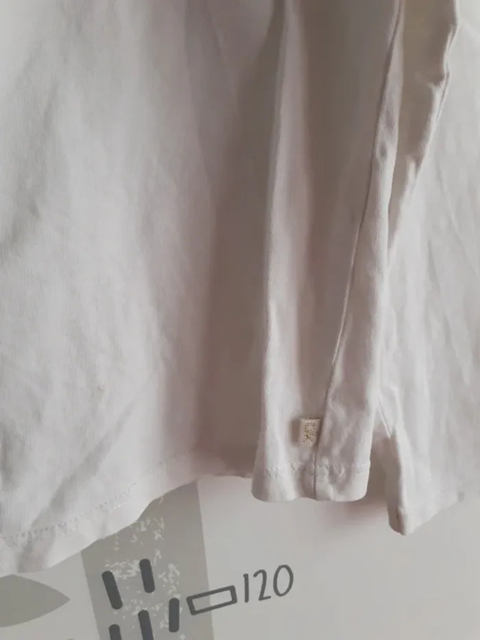 Tee-shirt blanc motif coccinelle - photo numéro 5