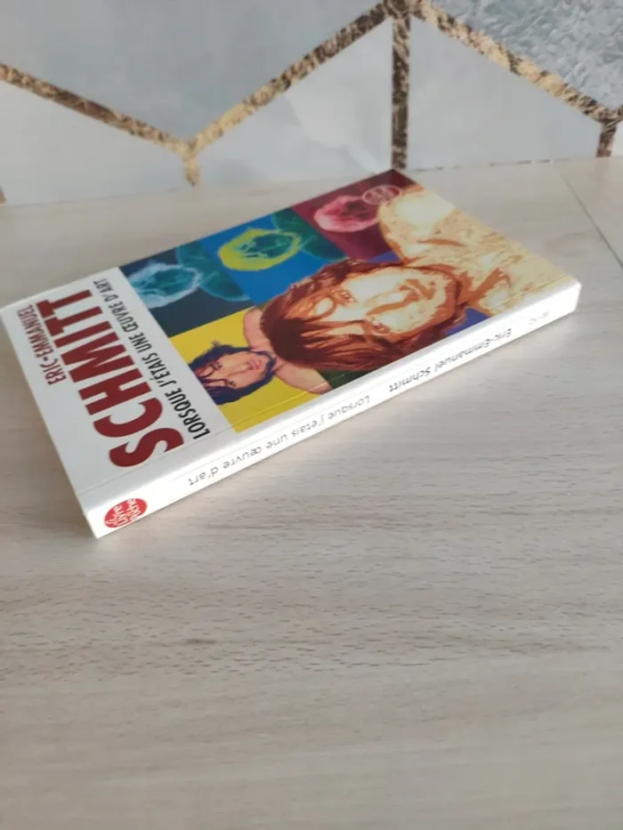 Livre poche lorsque j'étais une œuvre d'art Schmitt - photo numéro 5