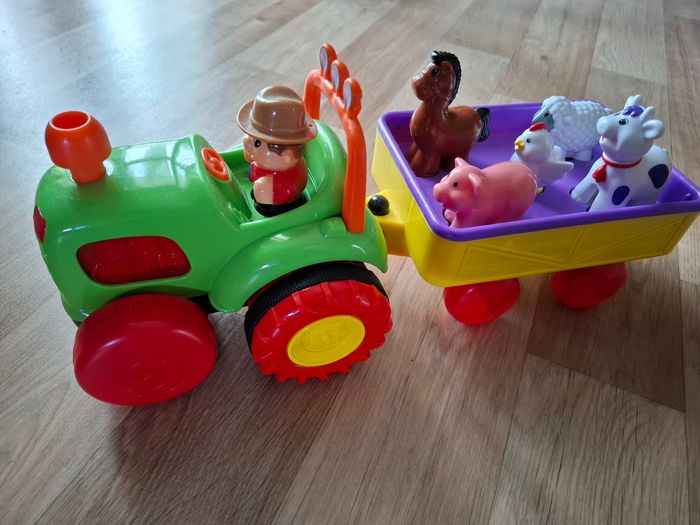 Tracteur remorque animaux sonore - photo numéro 2