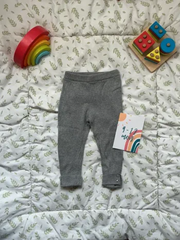 legging côtelé gris zara 9/12 mois