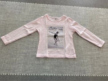 T shirt manches longues danseuse 3 ans