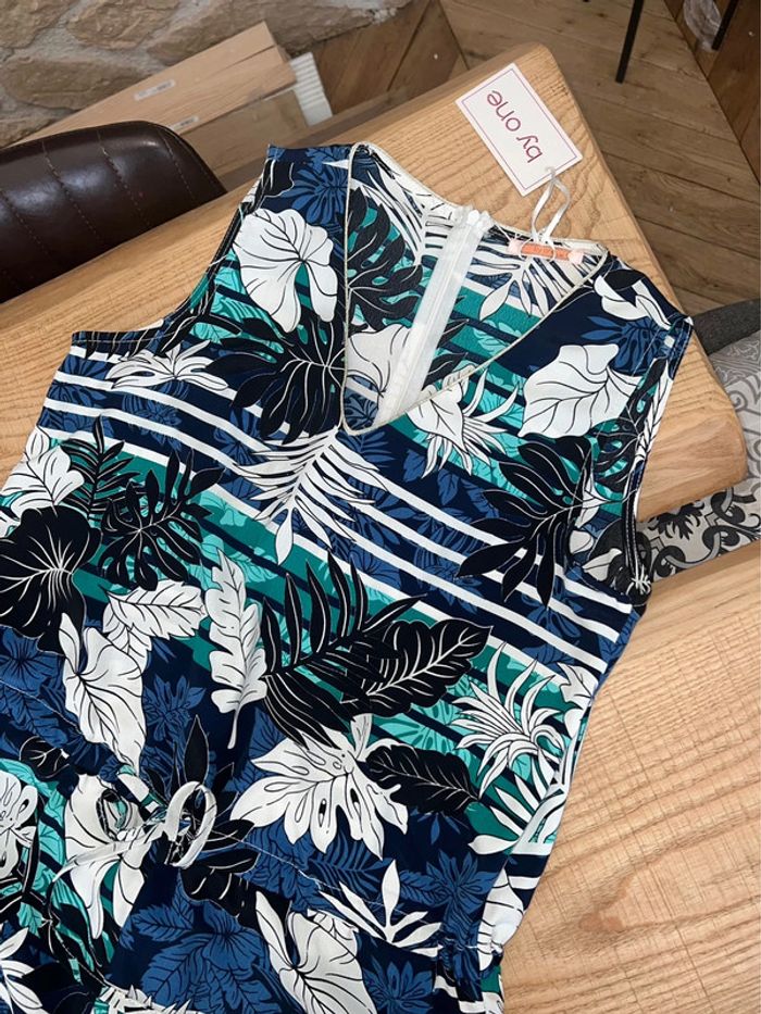 Combinaison longue pantalon d’été by one neuf avec étiquette Taille 38 40 M L - photo numéro 2