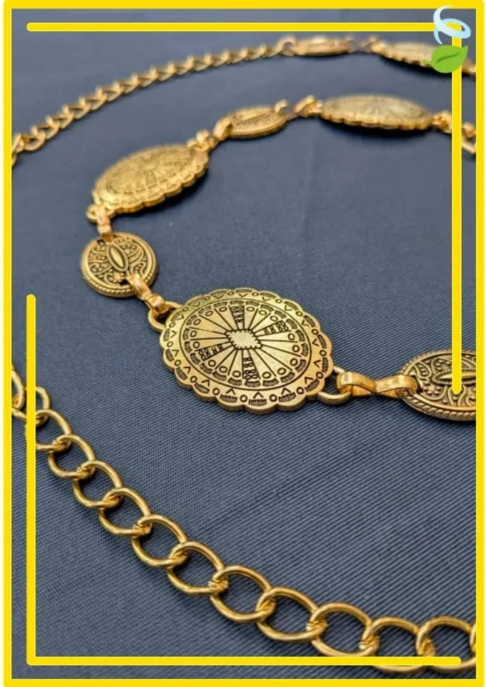 Ceinture dorée vintage ajustable – Esprit bohème et chic - photo numéro 3